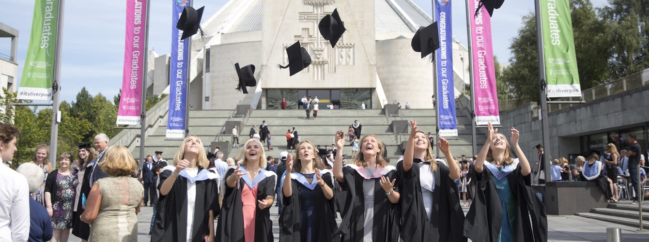 Students at graduation
